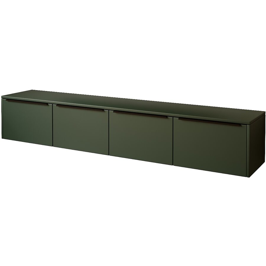 Hugo 203 cm TV Wandmeubel Soft Pro Groen Hugo 203 cm TV Wandmeubel Soft Pro Groen