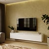 Hugo 200 cm TV Wandmeubel Turin Alpine Wit