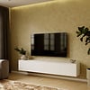 Hugo 200 cm TV Wandmeubel Turin Alpine Wit