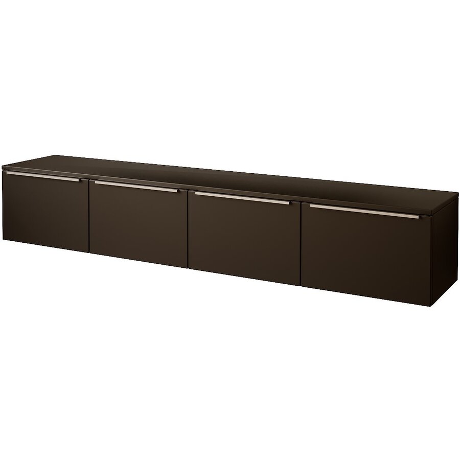 Hugo 200 cm TV Wandmeubel Turin Zwart Hugo 200 cm TV Wandmeubel Turin Zwart