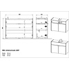 Forano Wit / Eiken Wastafelonderkast 80 cm