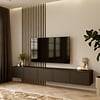 Hugo 250 cm TV Wandmeubel Turin Zwart