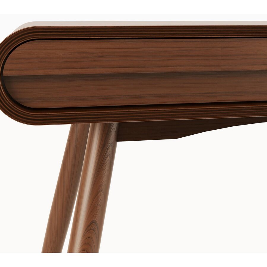 San Francisco Walnoot Bureautafel met Lade