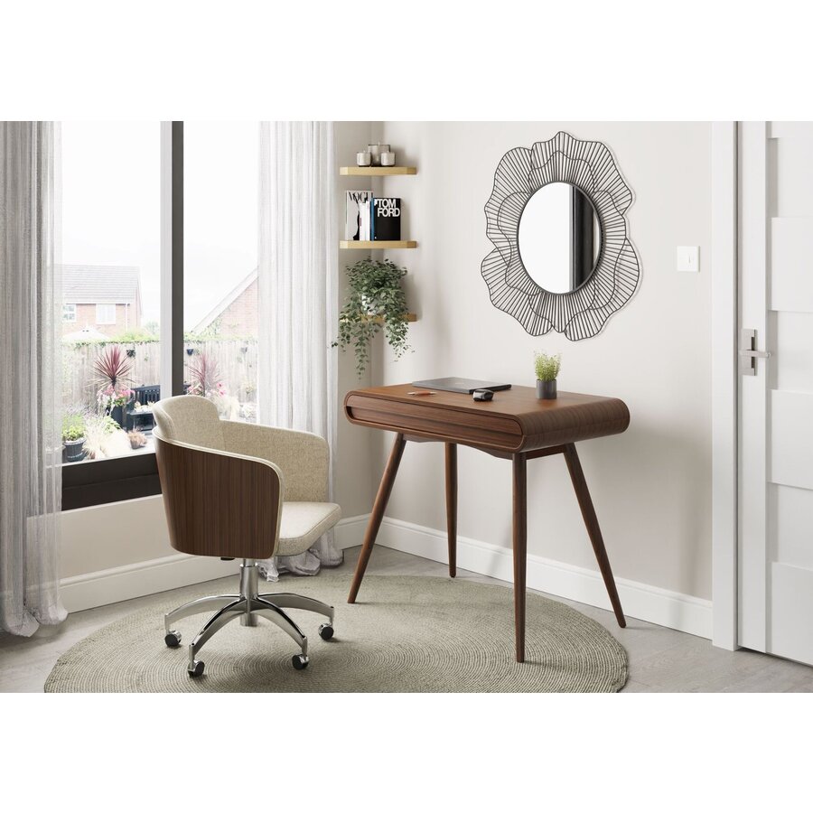 San Francisco Walnoot Bureautafel met Lade