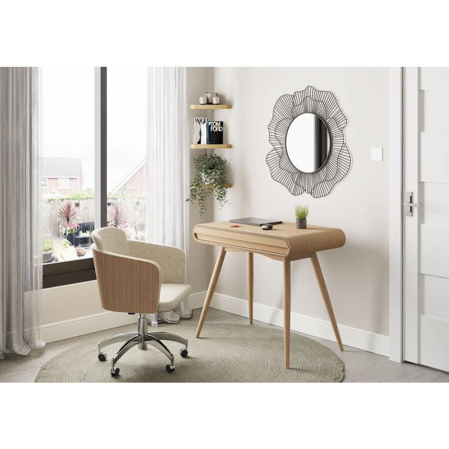 San Francisco Eiken Bureautafel met Lade San Francisco Eiken Bureautafel met Lade