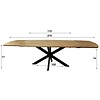 Extend Uitschuifbare Eettafel 175 -275 cm Massief Acacia