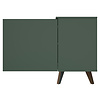 Plain Groen/Walnoot Dressoir 2-Deuren en 3-Lades