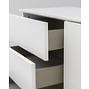 Plain Wit/Walnoot Dressoir 2-Deuren en 3-Lades