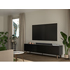 Plain Zwart/Walnoot TV-Meubel 210 cm