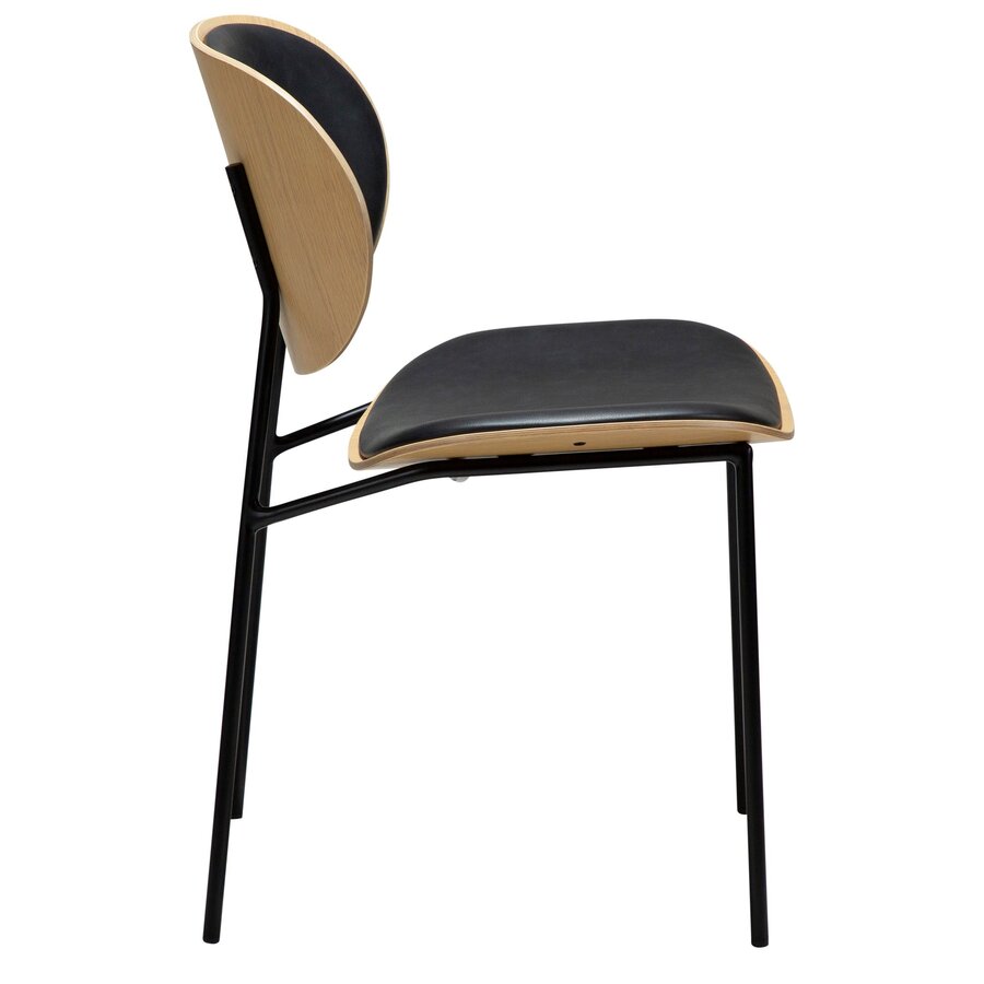 Clementina Zwart / Eiken Eetkamerstoel Clementina Zwart / Eiken Eetkamerstoel