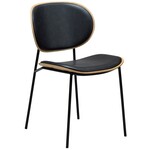 Dan Form Clementina Zwart / Eiken Eetkamerstoel Dan Form Clementina Zwart / Eiken Eetkamerstoel