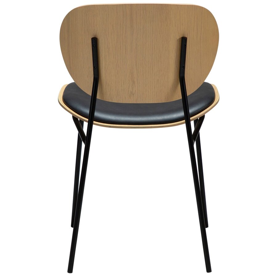 Clementina Zwart / Eiken Eetkamerstoel Clementina Zwart / Eiken Eetkamerstoel