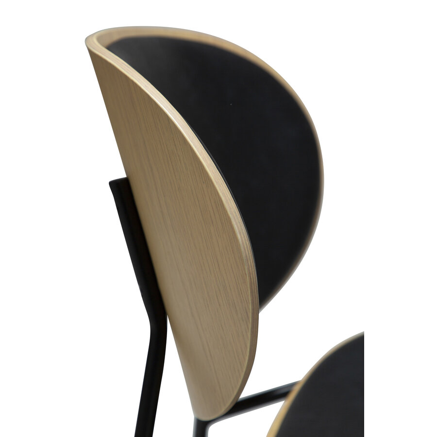 Clementina Zwart / Eiken Eetkamerstoel Clementina Zwart / Eiken Eetkamerstoel