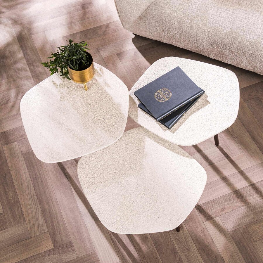 Stone Salontafel Set Vijfhoekig Stone Salontafel Set Vijfhoekig
