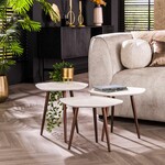 Davidi Design Stone Salontafel Set Vijfhoekig Davidi Design Stone Salontafel Set Vijfhoekig