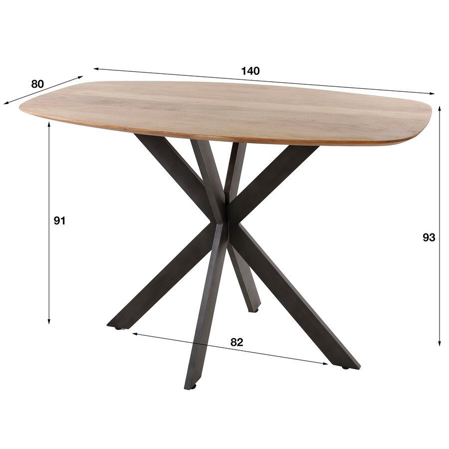 Arhus Massief Acacia Bartafel Deens Ovaal Arhus Massief Acacia Bartafel Deens Ovaal