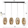 Orbit Hanglamp Mango Hout 4L