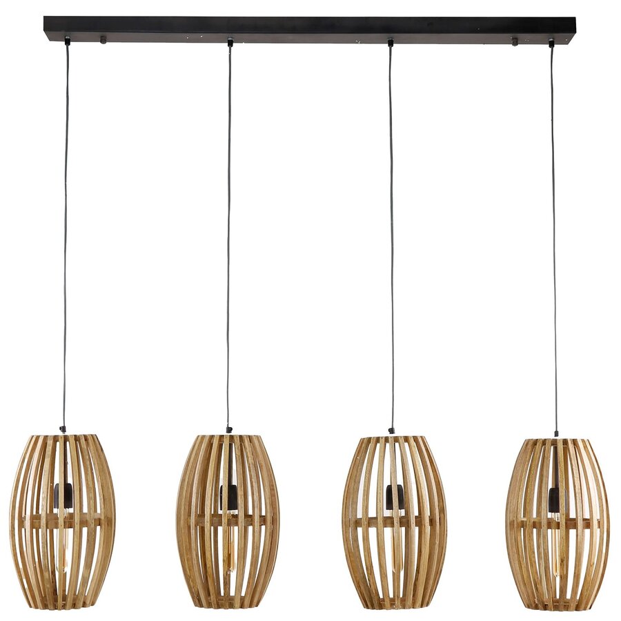 Orbit Hanglamp Mango Hout 4L Orbit Hanglamp Mango Hout 4L