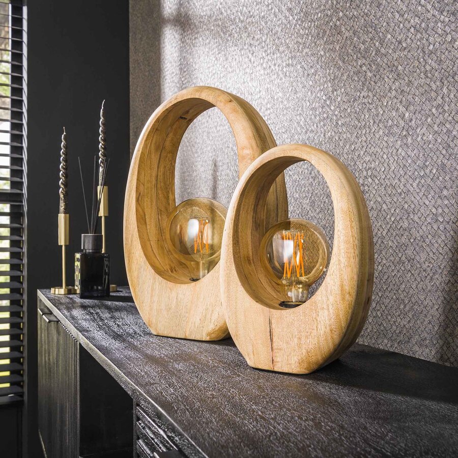 Arch Mango Hout Tafellamp Small Arch Mango Hout Tafellamp Small