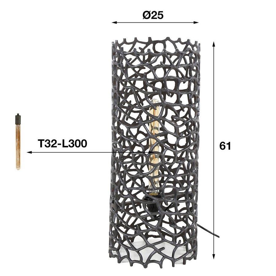 Weaver Zwart Vloerlamp Small