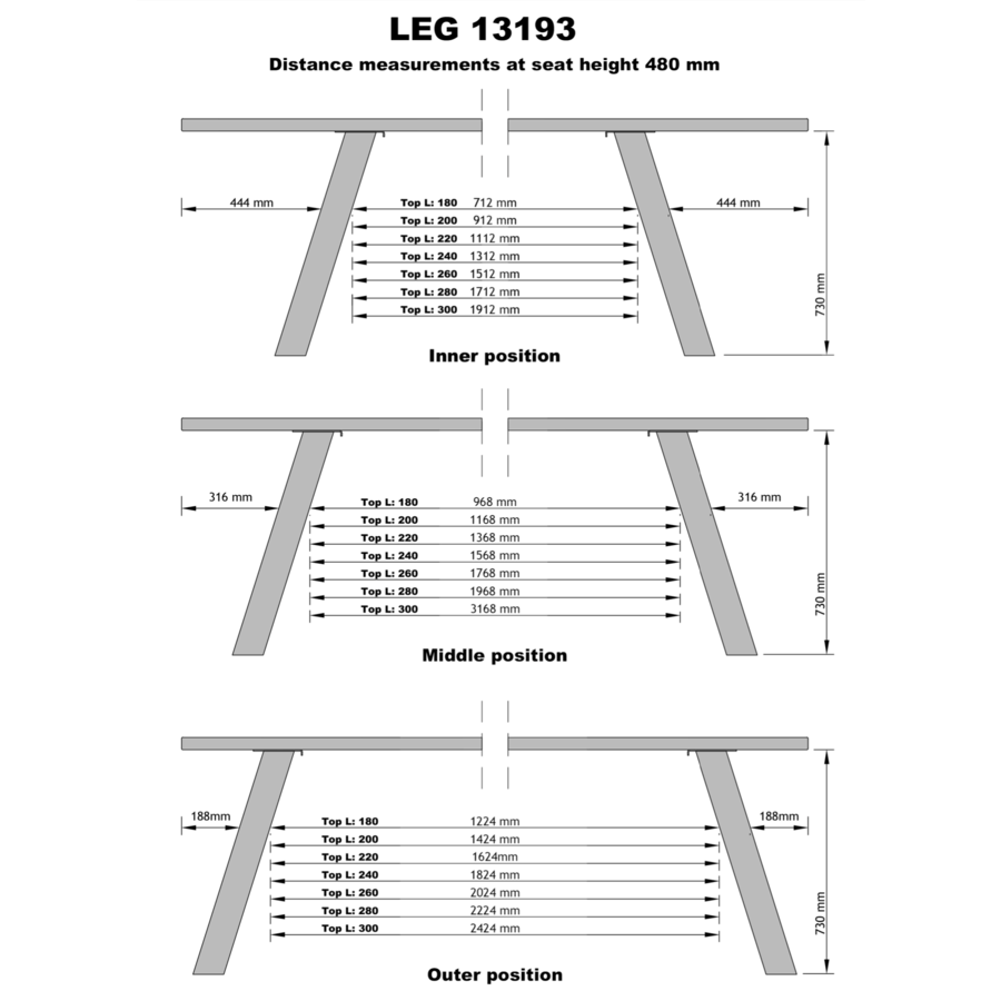 Havanna Geolied Wildeiken Eettafel 240 x 100 cm