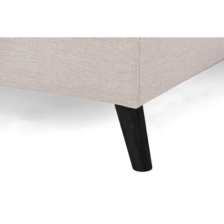 Inari Beige/Zwart 3-Zits U-bank Links Inari Beige/Zwart 3-Zits U-bank Links