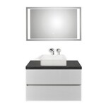 Pelipal Cento HPL 90 cm Tweedekans Badmeubel Wit/Leisteen Pelipal Cento HPL 90 cm Tweedekans Badmeubel Wit/Leisteen