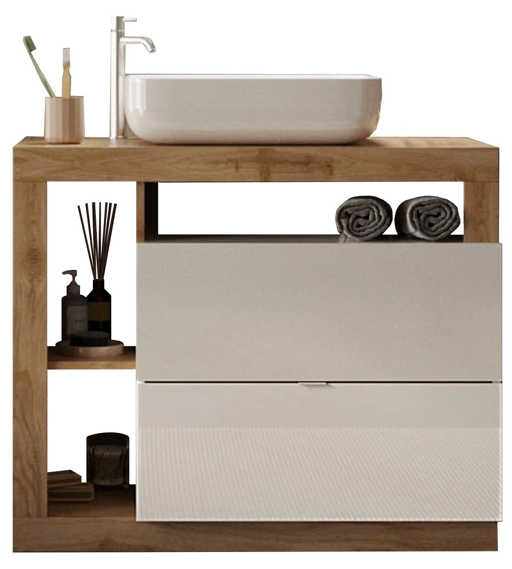 Benvenuto Design Hamburg 79 cm Eiken Staand Badkamerset