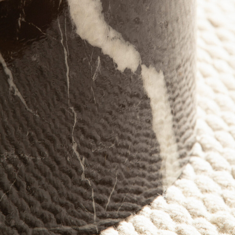 Monobloc HG Zwart Salontafel Marmerlook Rond Monobloc HG Zwart Salontafel Marmerlook Rond