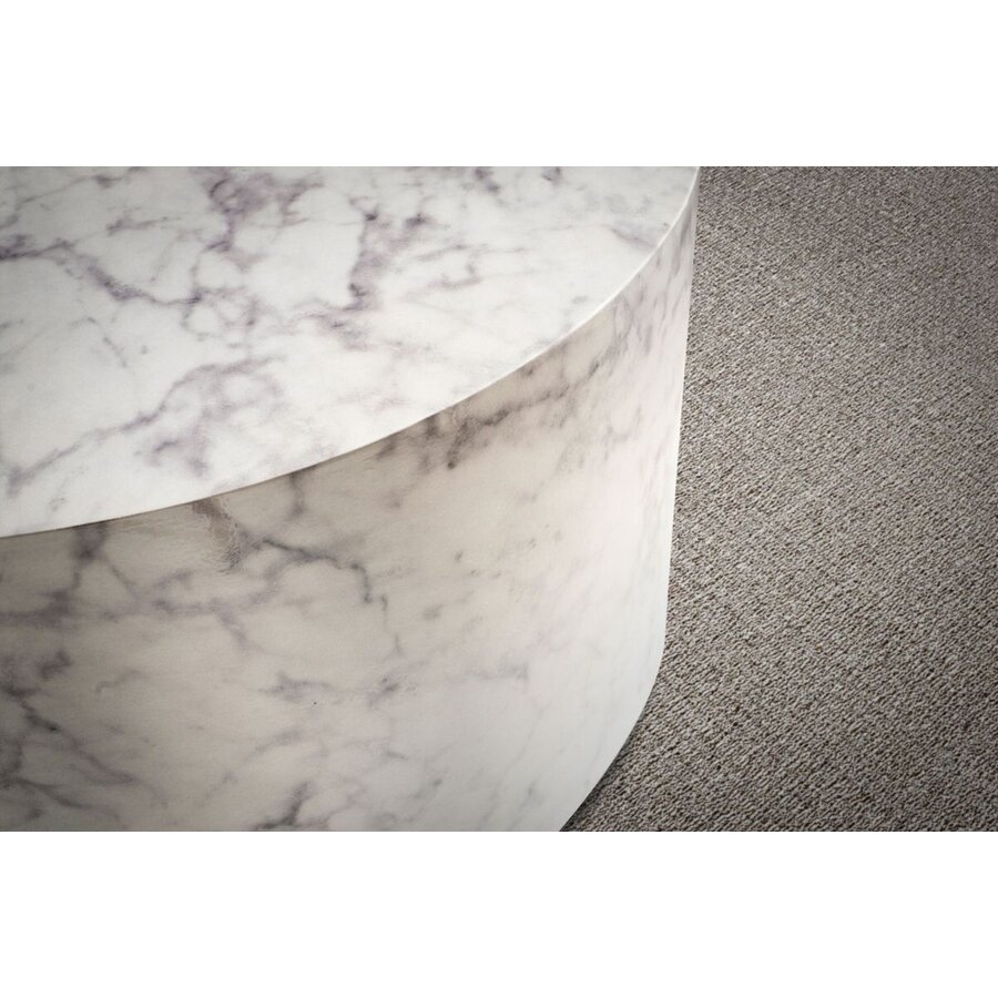 Monobloc HG Wit Salontafel Marmerlook Rond