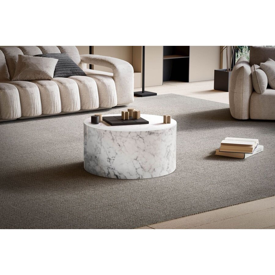 Monobloc HG Wit Salontafel Marmerlook Rond