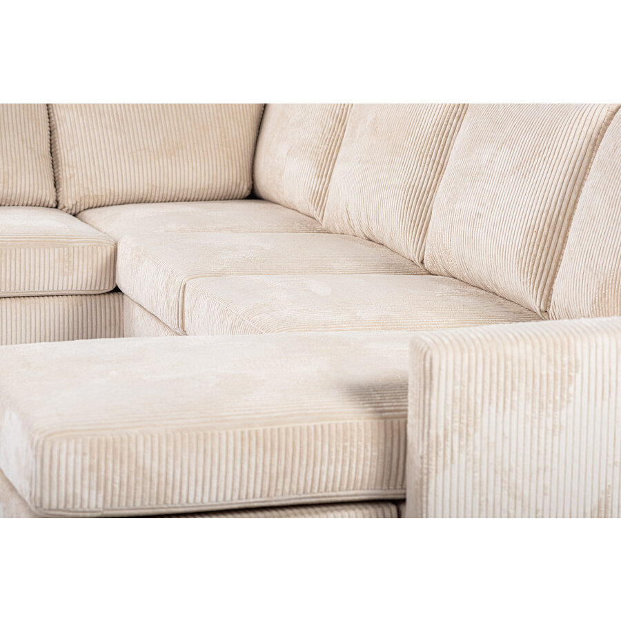 Majestic Beige 3-zits U-Bank Links Majestic Beige 3-zits U-Bank Links