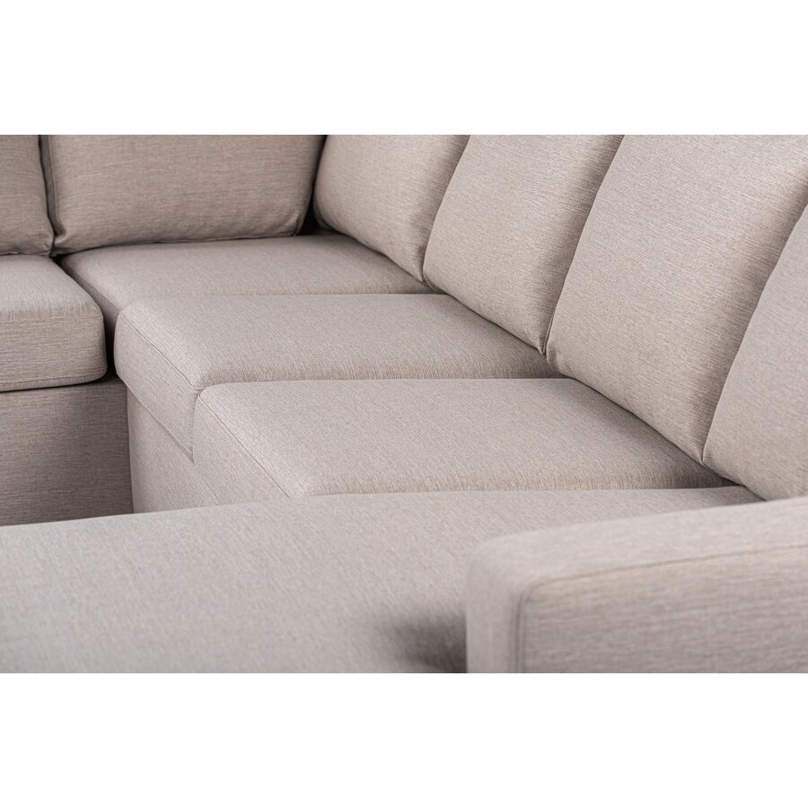 Inari Beige 3-Zits U-Bank Links Inari Beige 3-Zits U-Bank Links