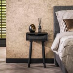 Davidi Design Kohl Zwart Nachtkastje Inlay met Lade Davidi Design Kohl Zwart Nachtkastje Inlay met Lade