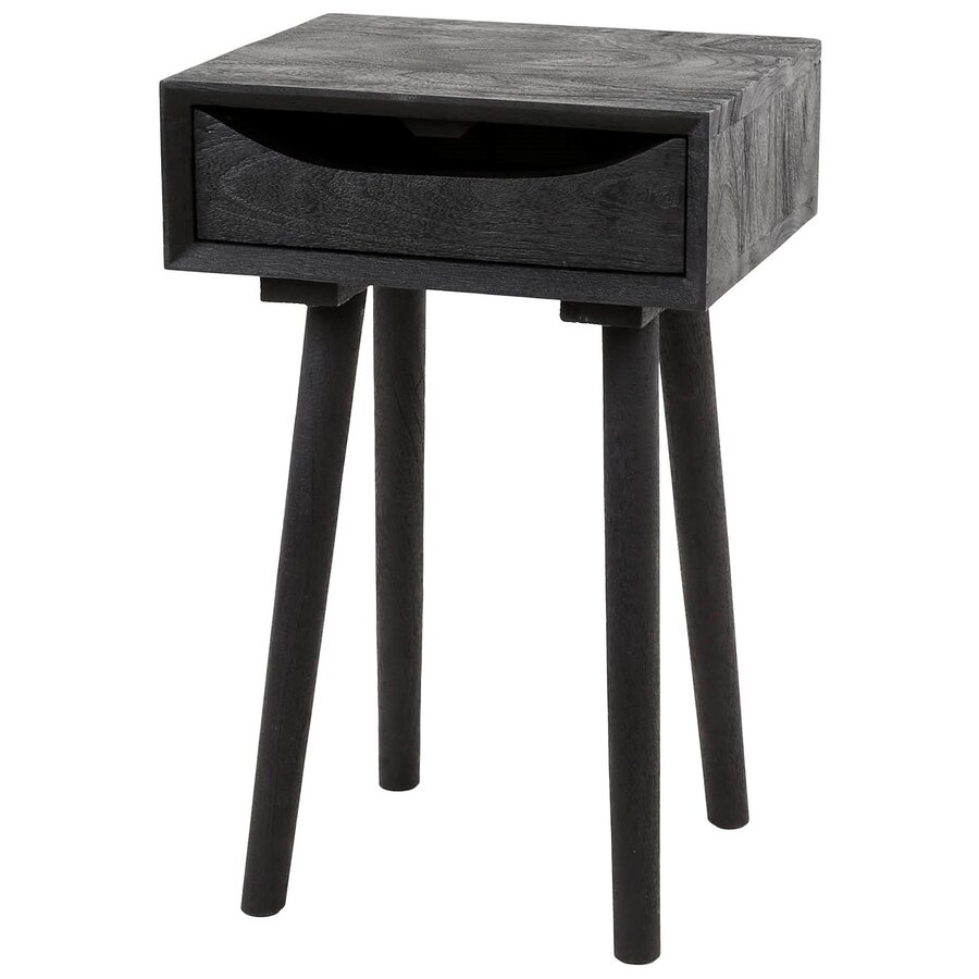 Kohl Zwart Nachtkastje Inlay met Lade Kohl Zwart Nachtkastje Inlay met Lade