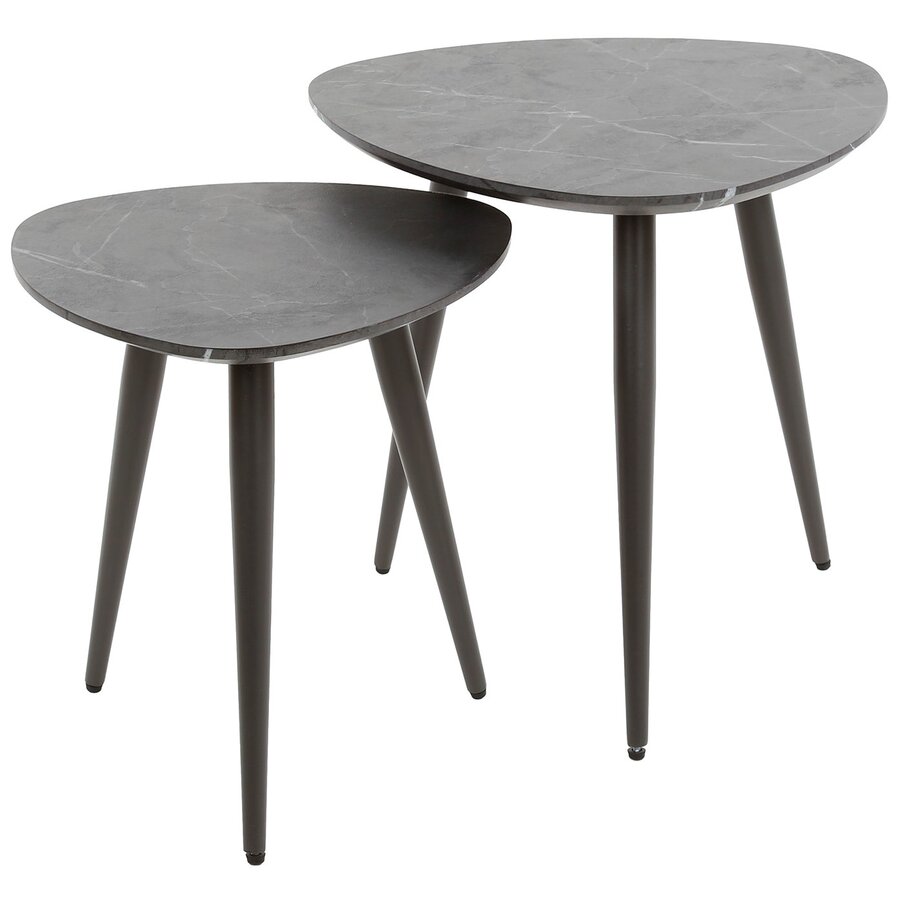 Hermes Organisch Salontafel Set Driehoek Hermes Organisch Salontafel Set Driehoek