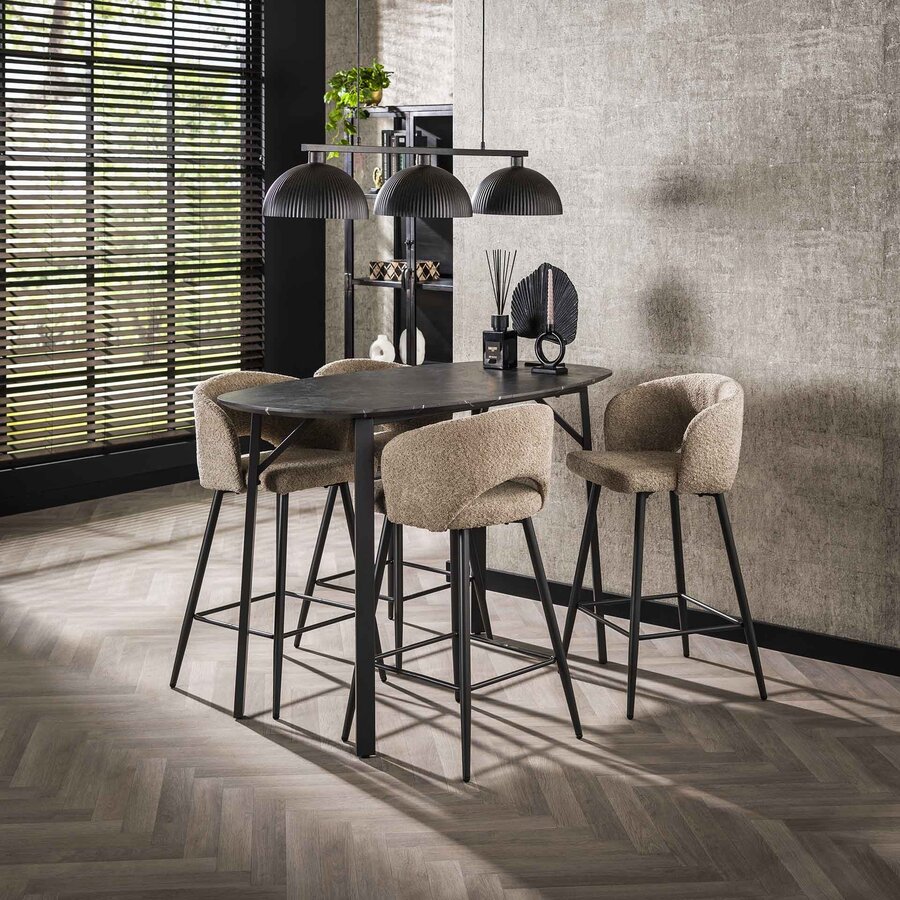 Hermes Deens Ovaal Bartafel 140 cm Rechthoekig Frame Hermes Deens Ovaal Bartafel 140 cm Rechthoekig Frame