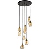 V-Shape Amber Hanglamp 9L Getrapt