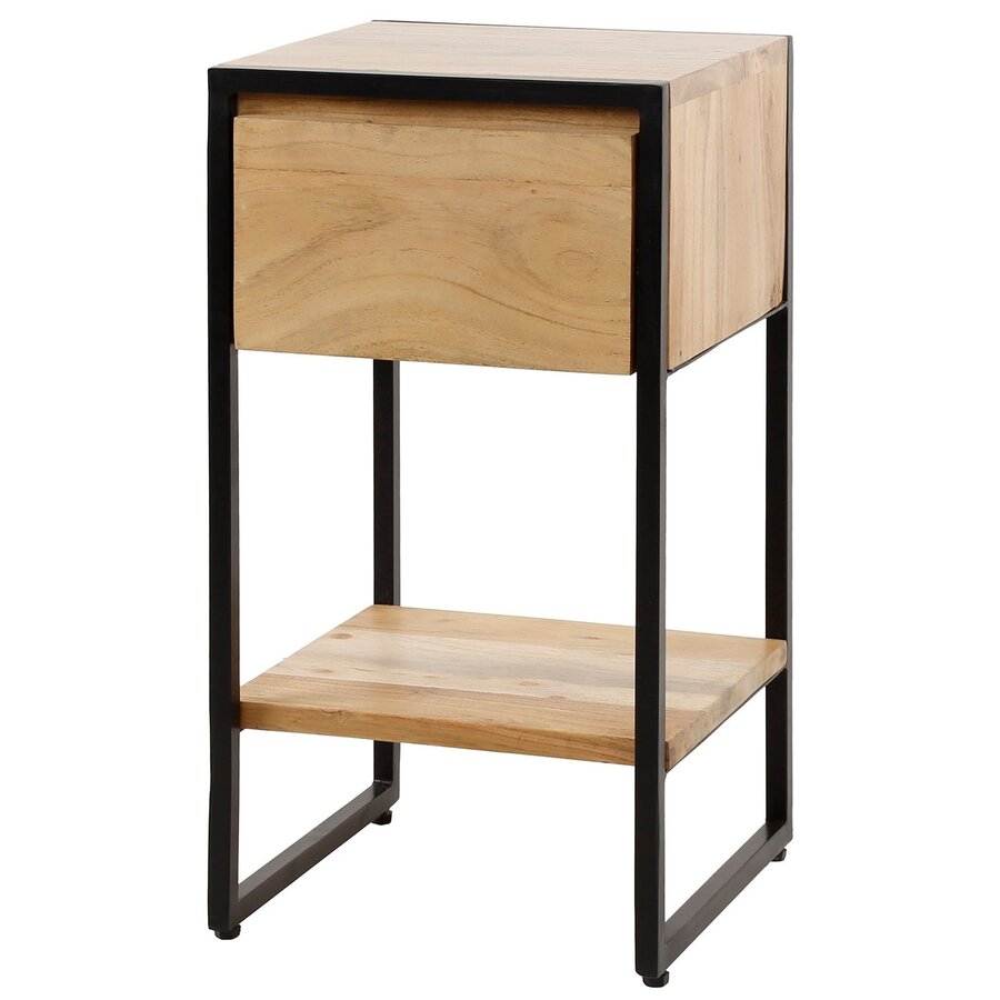 Straight XS Nachtkastje met Lade en Plankje Straight XS Nachtkastje met Lade en Plankje