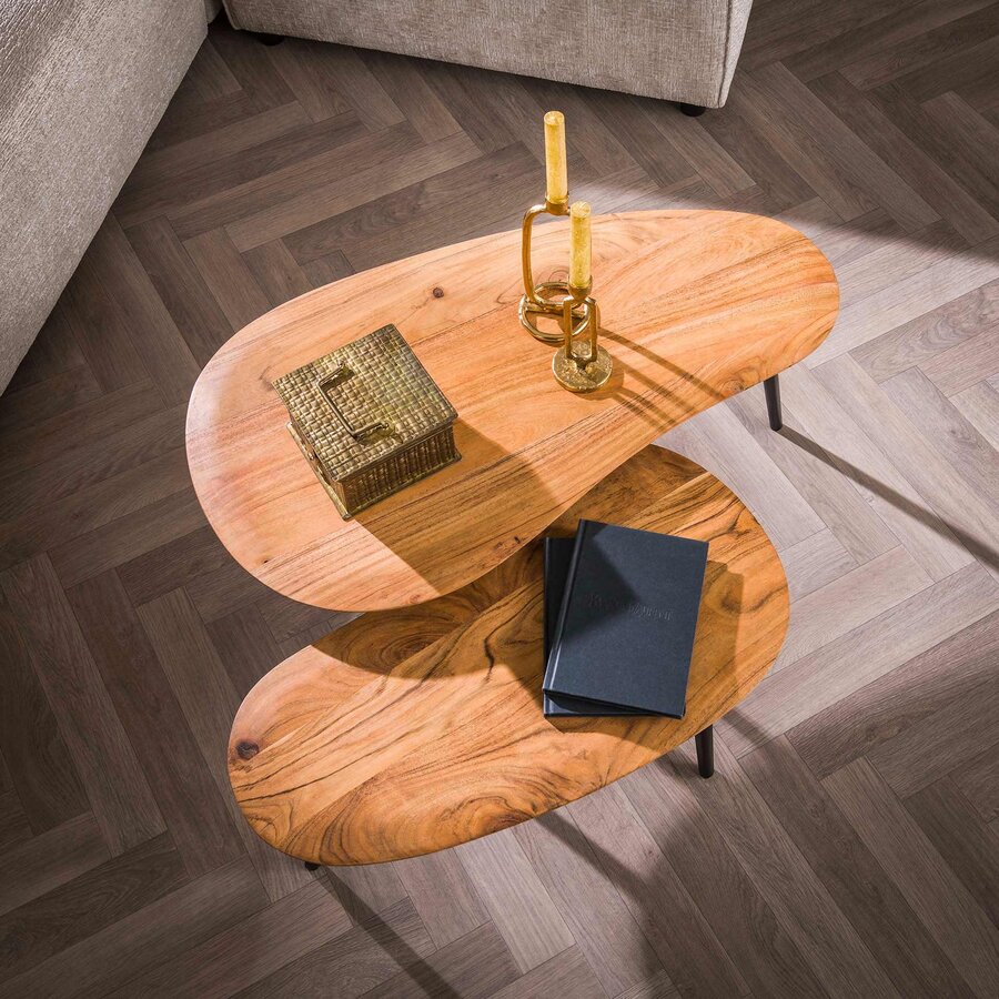 Gallo Organisch Salontafel Set Niervormig Gallo Organisch Salontafel Set Niervormig