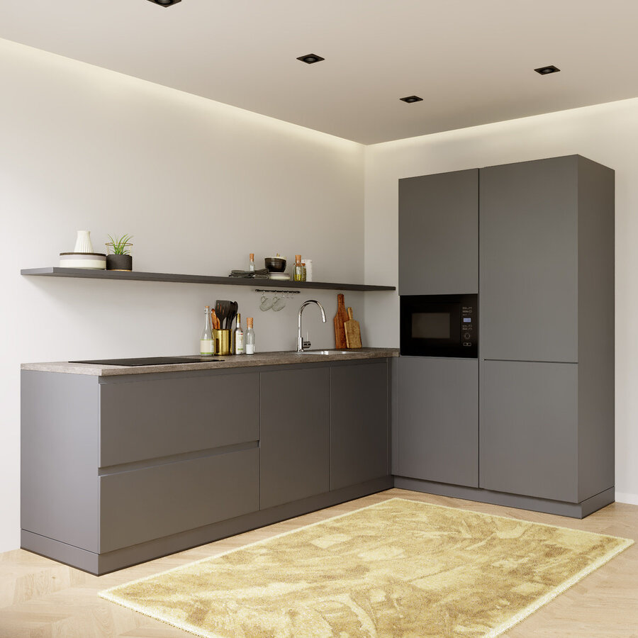 Feel Basilicum L - Keuken Grafiet Feel Basilicum L - Keuken Grafiet