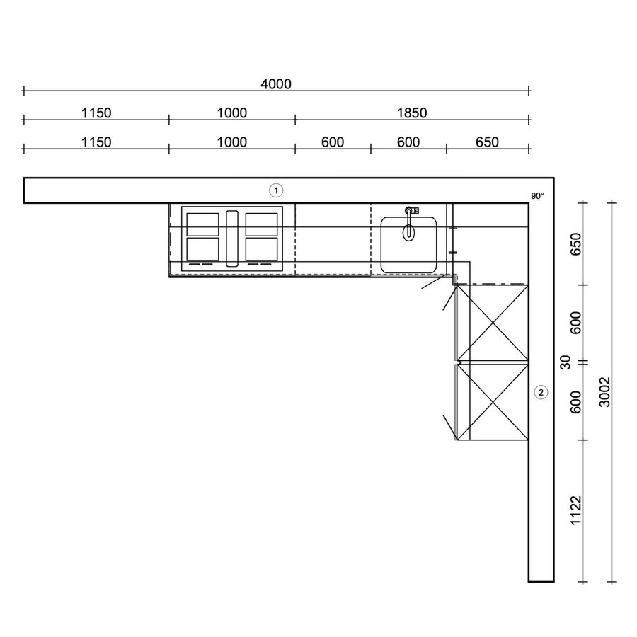 Eco Basilicum L - Keuken Hoogglans Alpine Wit