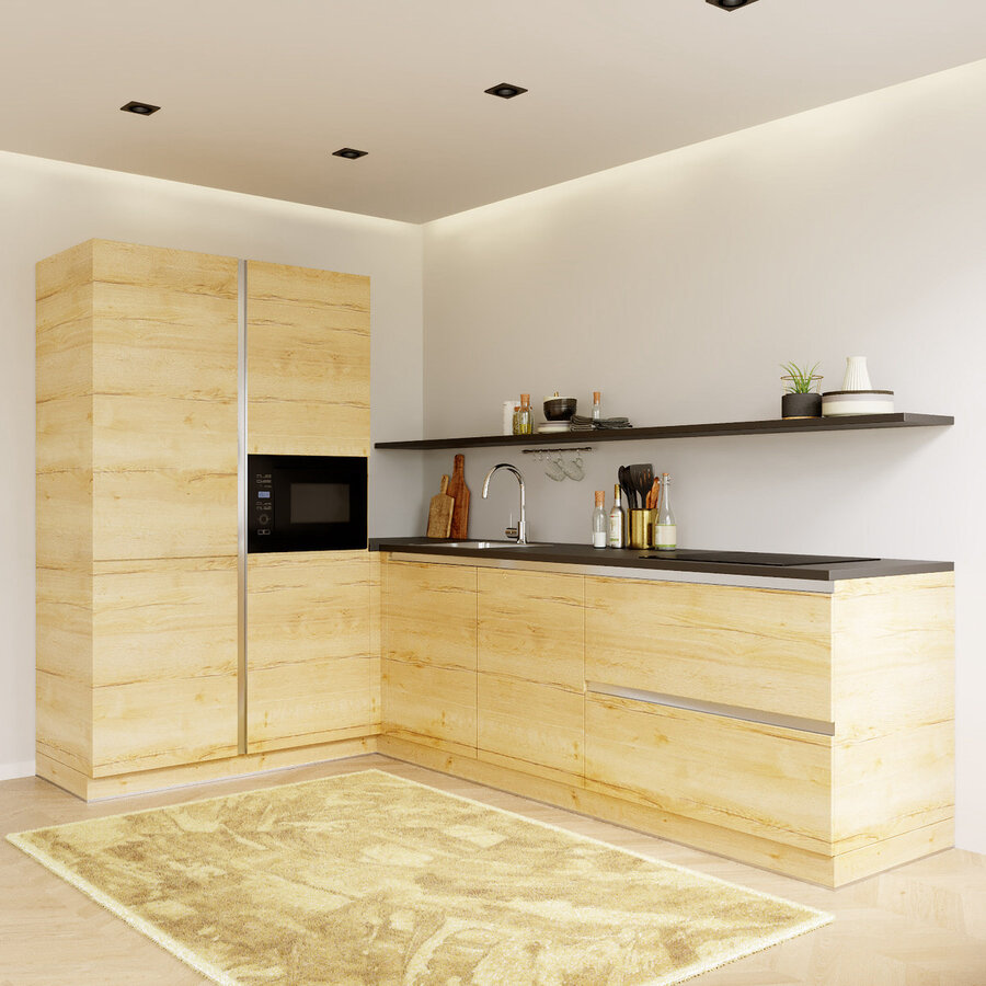 Trendy Basilicum L - Keuken Eiken Goudbruin Trendy Basilicum L - Keuken Eiken Goudbruin