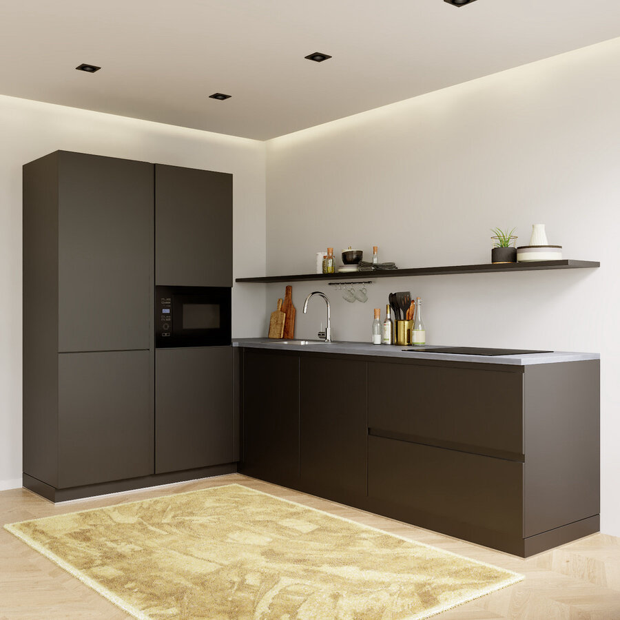 Feel Basilicum L - Keuken Zwart Feel Basilicum L - Keuken Zwart