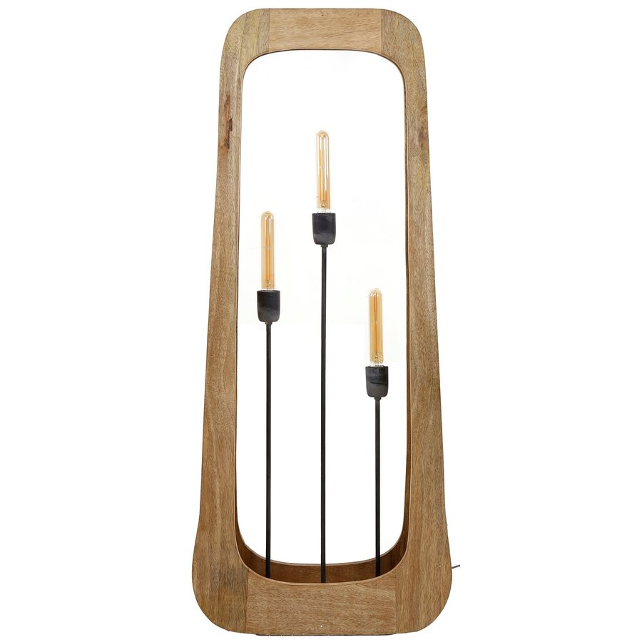 Bray Mango Hout Vloerlamp 3L