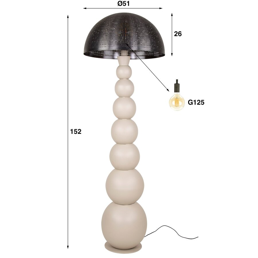 Sphere Natural Grijs Vloerlamp Sphere Natural Grijs Vloerlamp