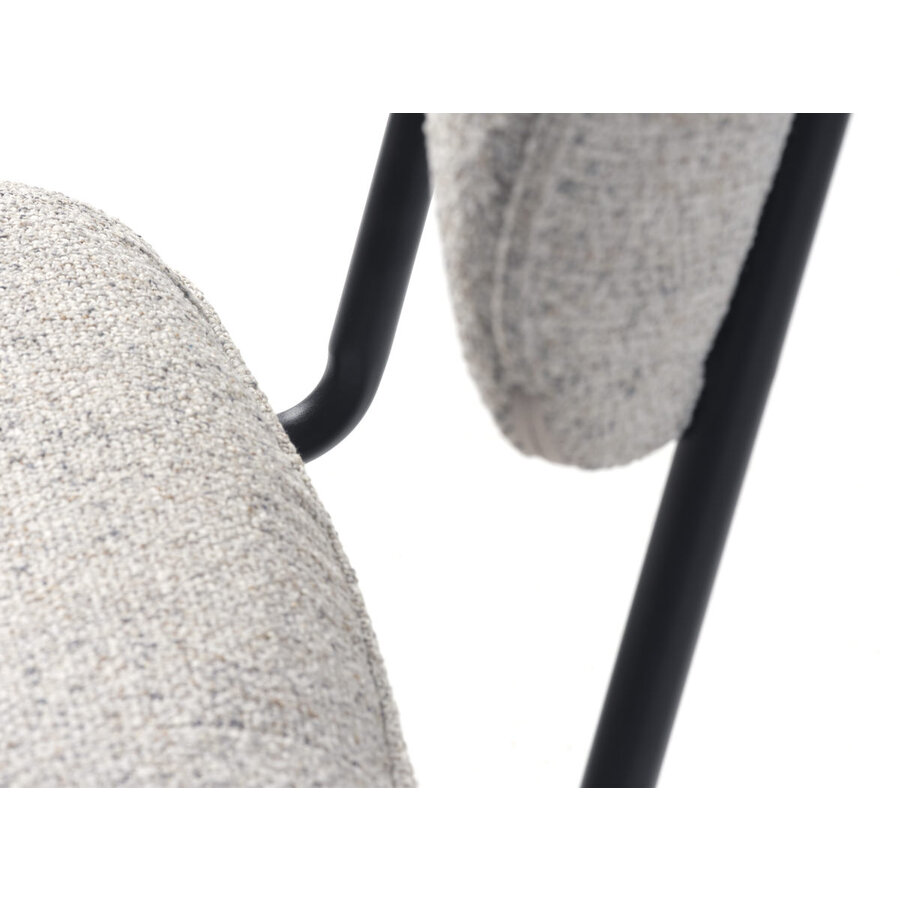 Buffalo Gebroken Wit Bouclé Eetkamerstoel Buffalo Gebroken Wit Bouclé Eetkamerstoel