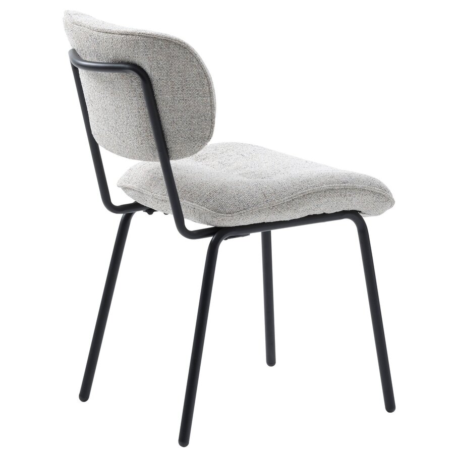 Buffalo Gebroken Wit Bouclé Eetkamerstoel Buffalo Gebroken Wit Bouclé Eetkamerstoel