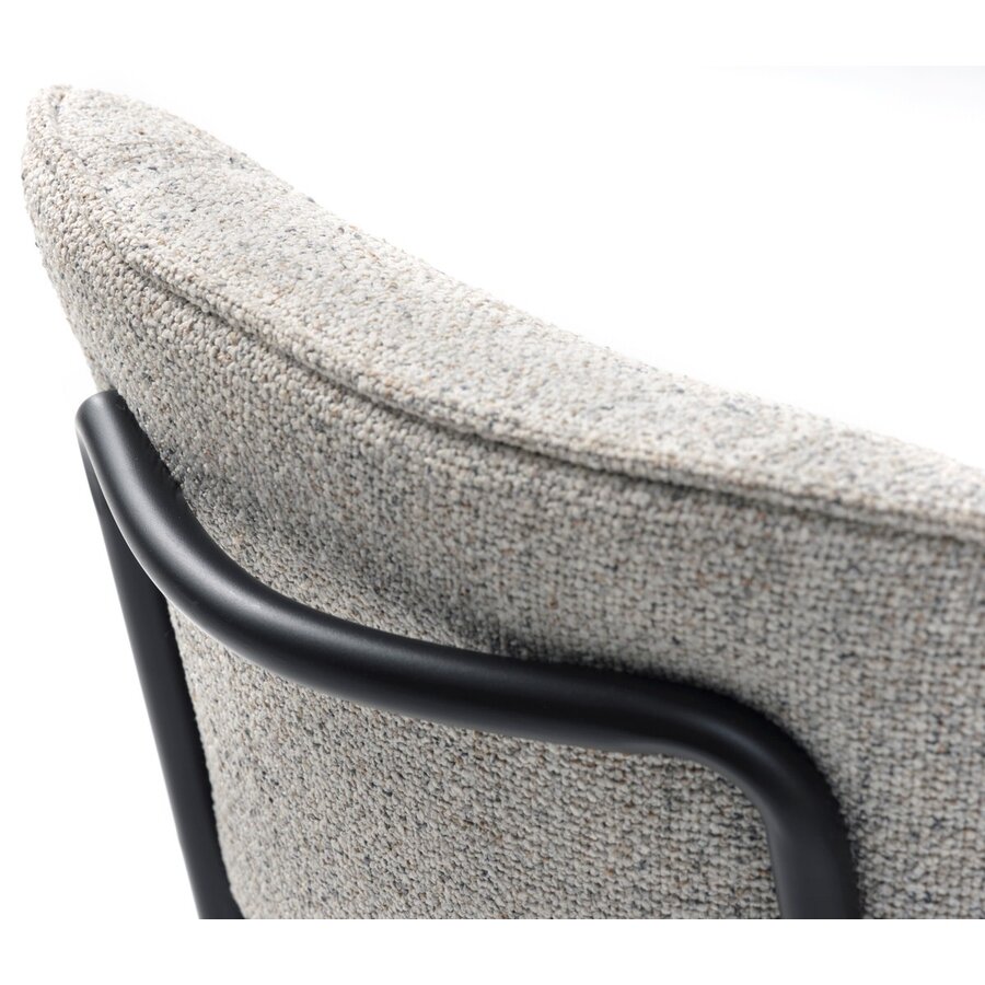 Buffalo Gebroken Wit Bouclé Eetkamerstoel Buffalo Gebroken Wit Bouclé Eetkamerstoel