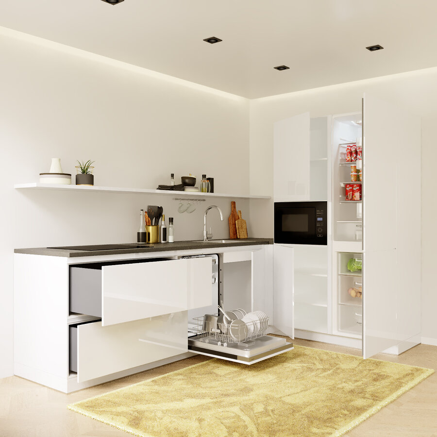 Eco Basilicum L - Keuken Hoogglans Alpine Wit